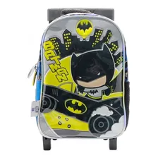 Mochila Infantil Con Carro Batman 30,5cm Febo