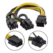 Cable Adaptador Splitter Pcie 6 A 2x 8 Pin (6+2) Rig Minería