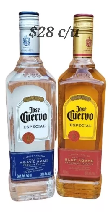 Tequila José Cuervo Silver 750ml En 28.00 100% Original 