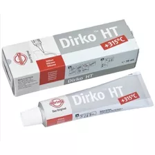 Silicone Automotivo Cinza Dirko Ht - 70 Gr / Kit Com 12