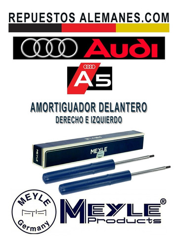 Amortiguador Delantero Audi A5, S5, Rs5 (2007-2017) Gas Par  Foto 3