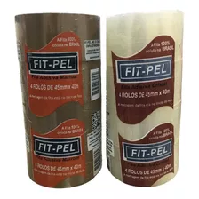 Fita Adesiva Marron+transparente 45x40m-kit Fitpel - 8pçs