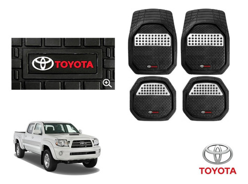 Tapetes 3d Logo Toyota + Cubre Volante Tacoma 2006 A 2015 Foto 2