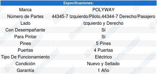 2-espejos Acura Ilx (13-15) Polyway Foto 4