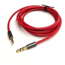 Cable De Audio Auxiliar Para Coche, Color Rojo, Chapado En O
