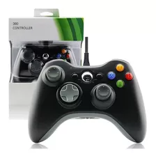 Controle Usb Compatível Com Xbox 360 Computador Pc Preto