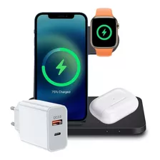 Kit Completo Carga Indução Compatível Com iPhone 12 E 13