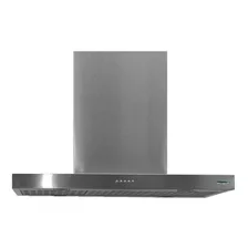 Campana Cocina Isla Slim 90cm Led Acero Motor Turbo 1000/m3