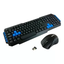 Combo Teclado Y Mouse Inalámbrico Tipo Gamer + Pilas