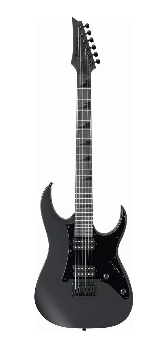 Guitarra Eléctrica Ibanez Rg Gio Grgr131ex De Álamo Black Flat Con Diapasón De Amaranto