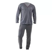 Pijama Longo Adulto Masculino Blusa Manga Comprida E Calça 