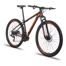 Mountain Bike Alfameq Atx Aro 29 19 21v Freios De Disco Mecânico Câmbios Indexado Mtb Cor Preto/laranja