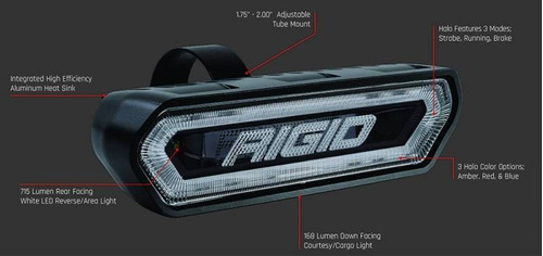 Rigid Industries - Rigid Chase Led Rojo Foto 5