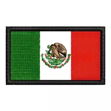 Bandera De Mexico 8*5 Bordado Termohaderible Pega Con Calor