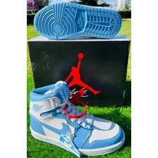 Nike Original Air Jordan Retro 1 (mid) University Blue T26mx