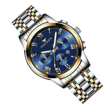 Reloj Deportivo Informal De Acero Y Cuarzo Para Hombre