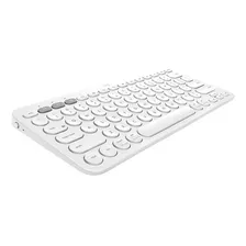 Teclado Bluetooth Logitech K380 Qwerty Inglês Us White Novo