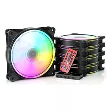 Asiahorse Ventiladores Rgb De 4.724in Con Concentrador De Ve