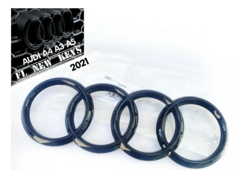 Emblema De Parrilla Audi A3 A4 A5 2021 Gloss Black Original  Foto 2