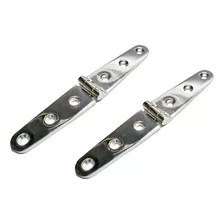 2pack Heavy Duty Marine 316 Stainless Steel Butt Hinge, 4 Ho