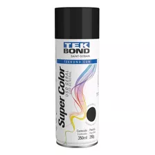Tinta Spray Preto Fosco Uso Geral Tekbond 350ml 250gr