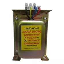 Transformador Comando 220v/380v/440v X 110v/220v 200va