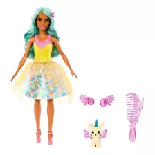 Boneca Barbie Um Toque De Magia C/ Cachorrinho Mattel Hlc34
