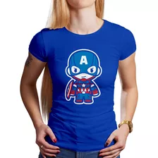 Polo Dama Capitan America Bebe (d1309 Boleto.store)