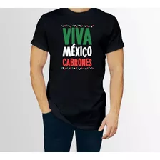 Playera Viva Mexico Cabrones Mod. 1 Fiestas Patrias Mexico