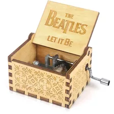 Caja Musical Beatles Let It Be Regalo Madera Musica Fan