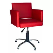 Sillón De Peluqueria Barbería Base Cromada 