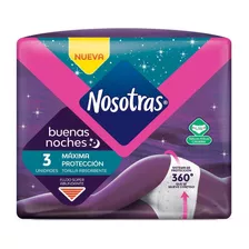 Toallas Higienicas Nosotras Buenas Noches Talla L-xl X 3und