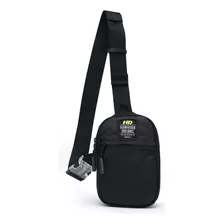 Bolsa Transversal Masculina Shoulder Bag Prático Resistente Cor Preto