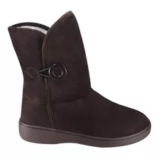 Bota Forrada De Lã Leffa 991 Café