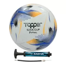 Bola De Futsal Topper Slick Cup Techfusion + Bomba De Ar