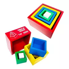 Cubos De Encaixe - Carimbras - Brinquedo Educativo