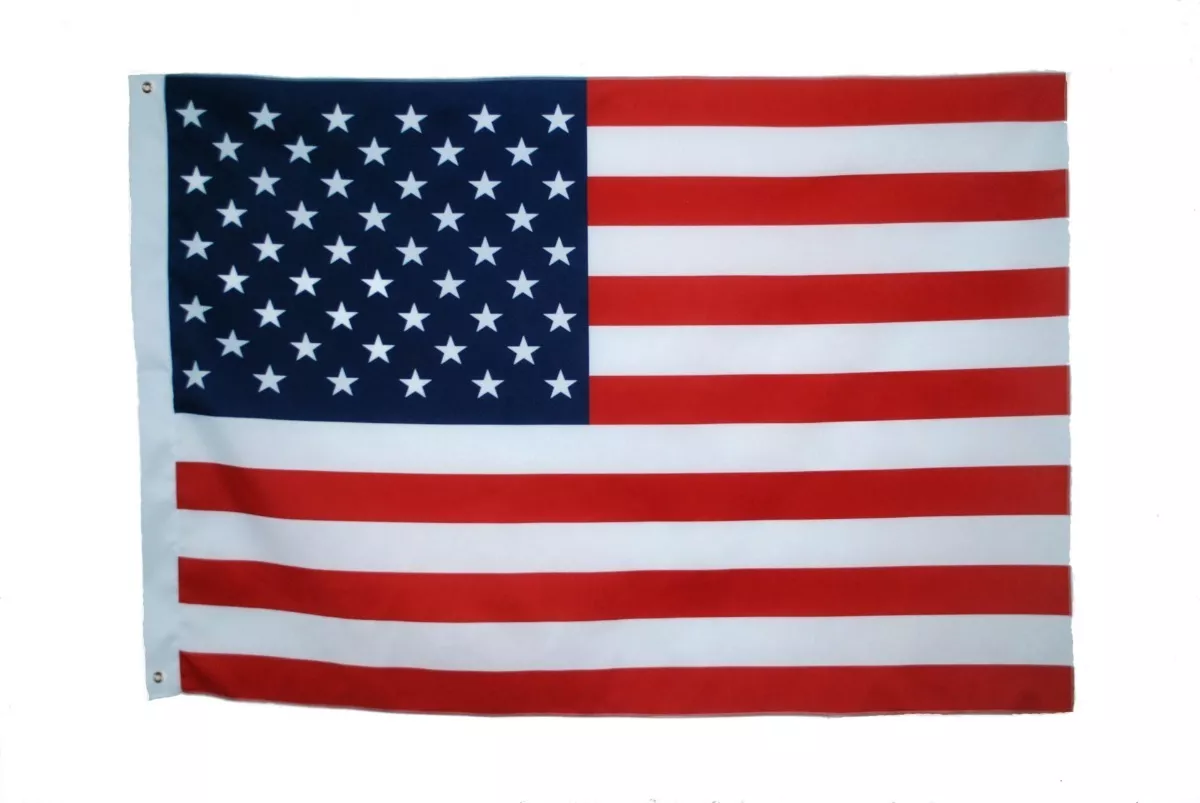 Bandeira Americana - Usa - Eua 2p (1,28 X 0,90) Dupla Face