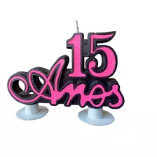 Velas De Aniversário 15 Anos Neon 