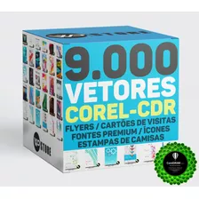 Pacote Vetores Cartões Panfletos Estampas Fontes Flyers Cdr