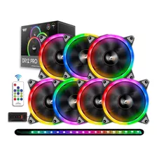 Cooler Aigo Dr12 Pro Rgb D/face 7 Fans +controladora+ir+fita