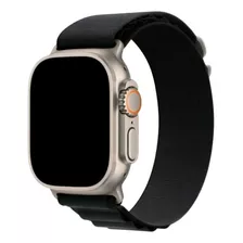 Pulseira Alpine Loop Para Apple Watch Ultra 49/45/44/42 Mm Cor Preto Largura 21