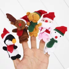 Peluches Mini P/dedos O Lápices C/u Titeres Navidad