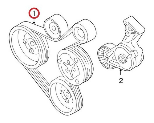 Banda Accesorios Doble Cara Vw Jetta Mk4 1j2 1.8 T  00 A 05@ Foto 4