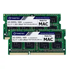 Memoria Ram Timetec 2 X 4 Gb 8 Gb Ddr3l 1600 Mhz