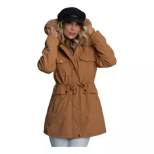 Blusa De Frio Feminina Casaco Jaqueta Parka Sobretudo Capuz