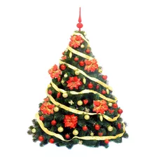 Árbol De Navidad Bariloche 1,80 Kit Rojo/oro Blackfriday