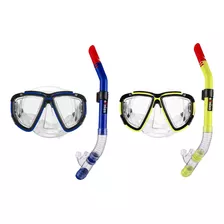 Set Snorkel Careta De Entrenamiento Adulto