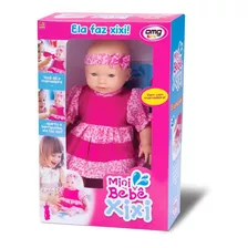 Boneca Mini Bebê Xixi C/ Mamadeira - Cod 4995