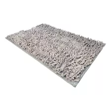 Alfombra Baño Base Antideslizante Suave Shaggy Rectangular