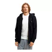 Campera C/capucha Bolt Lifestyle Hombre Light Negro Cli